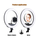 Ring Light Dimmable 28W 12 Pouces Avec Trépied Pour Selfies et Vidéos - www.yonis-shop.com