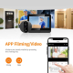Interphone Vidéo 1080P Écran 4.3 Pouces Vision Nocturne Grand Angle 120° Détection PIR Batterie Longue Durée Mémoire 128G WiF...