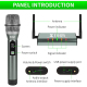 Système De Microphone Sans Fil Professionnel 4 Canaux Avec 4 Micros Portatifs UHF Longue Portée - www.yonis-shop.com