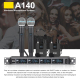 Microphone Sans Fil UHF 4 Canaux Avec Récepteur Métallique Et Écran LCD Pour Événements Extérieurs - www.yonis-shop.com