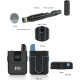 Microphone Sans Fil UHF 4 Canaux Avec Récepteur Métallique Et Écran LCD Pour Événements Extérieurs - www.yonis-shop.com