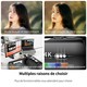 Caméscope Numérique WiFi HD 4K Vision Nocturne Colorée Sans Lumière Avec Écran LCD Rotatif 3 Pouces et Batterie Longue Durée ...