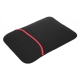 Sacoche Ordinateur Portable 7 Pouces Étanche en Néoprène Design Unique Noir et Rouge Protection Antichoc et Anti-Rayures - ww...