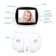 Babyphone Camera 3.5 Pouces Écran LCD Vision Nocturne Audio Bidirectionnel Température de la Chambre Musique Apaisante - www....