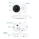 Babyphone Camera 3.5 Pouces Écran LCD Vision Nocturne Audio Bidirectionnel Température de la Chambre Musique Apaisante - www....