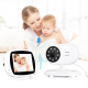 Babyphone Camera 3.5 Pouces Écran LCD Vision Nocturne Audio Bidirectionnel Température de la Chambre Musique Apaisante - www....