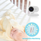 Babyphone Camera 3.5 Pouces Écran LCD Vision Nocturne Audio Bidirectionnel Température de la Chambre Musique Apaisante - www....