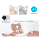 Babyphone Camera 3.5 Pouces Écran LCD Vision Nocturne Audio Bidirectionnel Température de la Chambre Musique Apaisante - www....