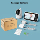 Babyphone Camera Sans Fil Vision Nocturne Surveillance Température Intercom Bidirectionnel Lullabies Longue Portée - www.yoni...