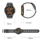 Montre Connectée Écran Rond AMOLED 1.43 Pouces Étanche IP67 Bluetooth 5.2 Appels et Notifications Multilingue - www.yonis-sho...