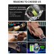 Montre Connectée Sportive Avec Écouteurs Intégrés Écran 1.52 Pouces Moniteur Santé Bluetooth 5.0 Etanche IP67 - www.yonis-sho...
