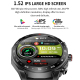Montre Connectée Sportive Avec Écouteurs Intégrés Écran 1.52 Pouces Moniteur Santé Bluetooth 5.0 Etanche IP67 - www.yonis-sho...