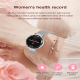 Montre Connectée Écran Couleur 1.19 Pouces Surveillance Fréquence Cardiaque Tension Artérielle Oxygène Sang Bluetooth 5.2 Mul...