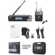 Microphone Professionnel Sans Fil In-Ear Monitor Système Haute Fréquence Pour Scène - www.yonis-shop.com