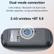 Souris Sans Fil Double Mode Bluetooth 2 4 GHz Transparente Résistante Aux Rayures 30 Heures 3 Niveaux DPI Recharge USB C - ww...