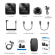 Microphone Sans Fil Lavalier 2 TX + 1 RX Pour Vidéo Et Bluetooth Avec Réduction De Bruit Et Autonomie 10 Heures - www.yonis-s...