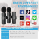 Microphone Sans Fil 2 en 1 Réduction de Bruit Automatique Compatible iOS Plug and Play Transmission Longue Distance - www.yon...