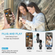 Microphone Sans Fil 2 en 1 Réduction de Bruit Automatique Compatible iOS Plug and Play Transmission Longue Distance - www.yon...