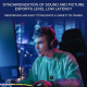 Microphone Système De Surveillance Intra-Auriculaire Sans Fil 5.8G Transmission Haute Fréquence Anti-Interférences Batterie L...