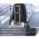 Sac À Dos Ordinateur Grande Capacité Étanche Avec Port USB Type-C Protection Antichoc Et Anti-Chute Pour Ordinateur 15.6 Pouc...