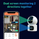 Camera IP Sans Fil Haute Définition 360° Avec Vision Nocturne et Suivi Intelligent - www.yonis-shop.com