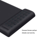 Tapis De Souris Ergonomique En Mousse À Mémoire De Forme Avec Repose-Poignet Confortable Noir - www.yonis-shop.com