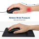 Tapis De Souris Ergonomique En Mousse À Mémoire De Forme Avec Repose-Poignet Confortable Noir - www.yonis-shop.com