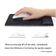 Tapis De Souris Ergonomique En Mousse À Mémoire De Forme Avec Repose-Poignet Confortable Noir - www.yonis-shop.com