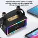 Enceinte Bluetooth Portable Colorée Avec Effets Lumineux RGB Et Microphone Pour Karaoke - www.yonis-shop.com