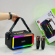 Enceinte Bluetooth Portable Colorée Avec Effets Lumineux RGB Et Microphone Pour Karaoke - www.yonis-shop.com