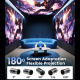 Vidéoprojecteur LCD Android 13 720p Compatible 1080p 180 ANSI Autofocus Wi Fi 6 1 Go 8 Go - www.yonis-shop.com