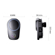 Support Téléphone Pour Voiture À Grille D’Aération Charge Sans Fil Magnétique 15 W Aimants Puissants Rotation 360° - www.yoni...