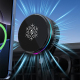 Support De Voiture Pour Grille D’Aération Chargeur Sans Fil 25W Refroidissement Magnétique Éclairage RGB、】【 - www.yonis-shop.com