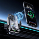 Support Téléphone Voiture Chargeur Sans Fil 15 W Avec Refroidissement TEC Et Affichage Numérique