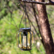 Lanterne Solaire Suspendue De Jardin En Métal À LED Blanc Chaud Autonomie 6 À 8 Heures Résistante Aux Intempéries - www.yonis...