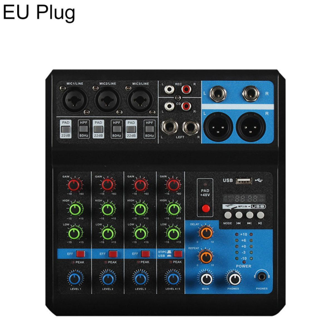 Table De Mixage Audio Pour Enregistrement Et Streaming Bluetooth USB Entrées Micro 48 V - www.yonis-shop.com