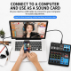 Table De Mixage Audio Pour Enregistrement Et Streaming Bluetooth USB Entrées Micro 48 V - www.yonis-shop.com