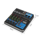Table De Mixage Audio Pour Enregistrement Et Streaming Bluetooth USB Entrées Micro 48 V - www.yonis-shop.com