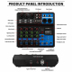 Table De Mixage Audio Pour Enregistrement Et Streaming Bluetooth USB Entrées Micro 48 V - www.yonis-shop.com