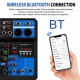 Table De Mixage Audio Pour Enregistrement Et Streaming Bluetooth USB Entrées Micro 48 V - www.yonis-shop.com