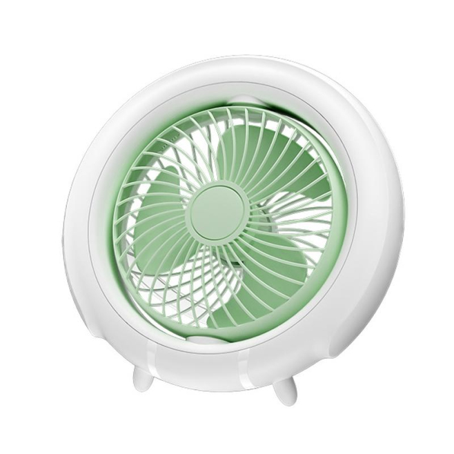 Mini Ventilateur De Bureau Pliable Pour Camping USB Rechargeable 1200mAh Silencieux Avec Oscillation À 180° - www.yonis-shop.com