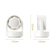 Ventilateur De Bureau 3 En 1 Sans Pales Avec Miroir Cosmétique Éclairage LED Rechargeable 5 Vitesses Oscillant - www.yonis-sh...