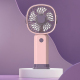 Mini Ventilateur Portable Rechargeable USB Avec Support Pour Téléphone 3 Vitesses Silencieux Rose Violet