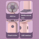 Mini Ventilateur Portable Rechargeable USB Avec Support Pour Téléphone 3 Vitesses Silencieux Rose Violet - www.yonis-shop.com