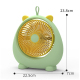 Ventilateur De Bureau Rose Avec Oreilles Animales Silencieux 3 Vitesses Orientation Réglable Et Affichage De Puissance - www....