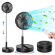 Ventilateur De Bureau Électrique Pliable À Hauteur Réglable Batterie Rechargeable 8000 mAh 4 Vitesses Silencieux Minuteur 4 h...