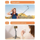 Perche À Selfie Magnétique Bluetooth Avec Trépied De Bureau Et Lumière De Remplissage - www.yonis-shop.com