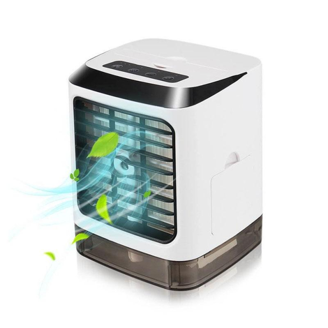 Ventilateur De Bureau Rafraîchisseur Avec Brumisateur 3 Vitesses Silencieux Réservoir 480 Ml À Diffusion Grand Angle - www.yo...