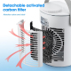 Mini Rafraîchisseur D Air USB Portable Avec Brumisation Fine 3 Vitesses Et Filtre À Charbon Actif - www.yonis-shop.com