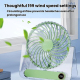Mini Ventilateur De Bureau Ultra Fin Silencieux 1800 mAh Affichage Numérique Réglable 199 Vitesses Recharge USB-C - www.yonis...